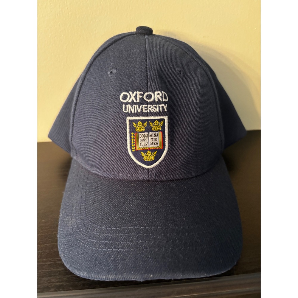 Oxford University Navy Blue‎ Baseball Cap Embroidered Crest Adjustable Hat